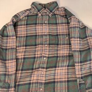 Pendleton Trendy Fall Green Plaid Flannel Shirt